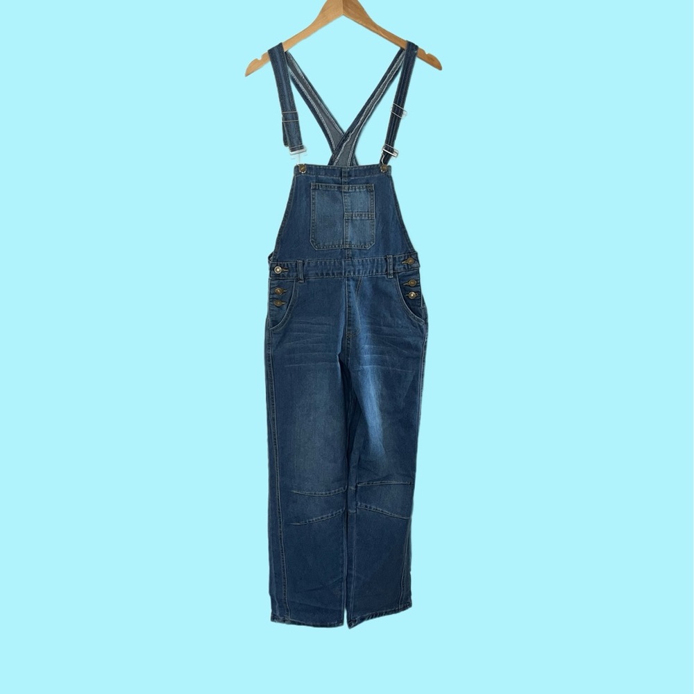 # 76 Denim Blue Women's overalls KWOT